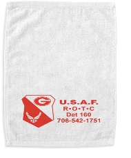 White Velour Finger Tip Towel (silkscreen)
