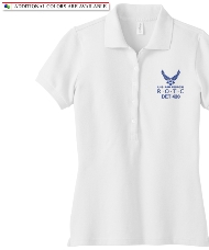 NEW District Threads® Ladies Stretch Pique Polo