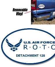 Spot Color Removable Bumper Sticker:  Oval 4x6
