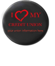 Round Celluloid Buttons: I Love My CU