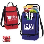 Dual Compartment Insulated Lunch Bag