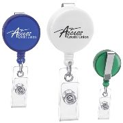 Round Retractable Badge Holder