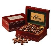 Executive Wood Box with Custom Plate & Confections