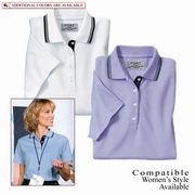 Ladies Rapid Dry™ Sport Shirt with Contrast Trim