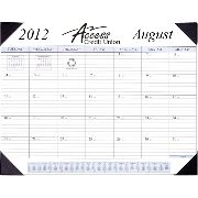 Leatherette Desk Pad Calendars DISABLED