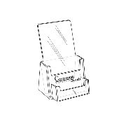 Single Pocket Brochure Holder with Business Card
