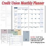 Credit Union Monthly Planner