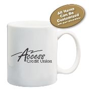11 OZ. White Ceramic Mug