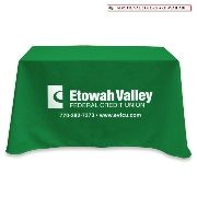 3-Sided Table Cover - fits 4 foot standard table