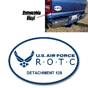 Spot Color Removable Bumper Sticker: Oval 4x6