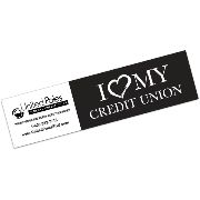 Removable Bumper Sticker: I Love My CU