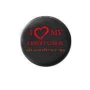 Round Celluloid Buttons: I Love My CU