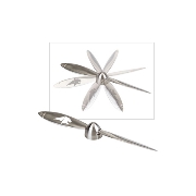Chrome Desktop Paperweight/Letter Opener