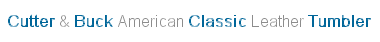 Cutter & Buck American Classic Leather Tumbler