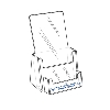 Single Pocket Brochure Holder with Business Card