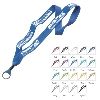 1 inch Knitted Cotton Lanyard w/Crimp & Split-ring