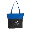 Poly Pro Two-Tone Zippered Tote (Full color)