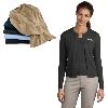 Ladies Fine-Gauge Crewneck Cardigan Sweater