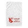 White Velour Finger Tip Towel (silkscreen)