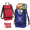 Dual Compartment Insulated Canvas Lunch Bag