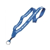 1 inch Knitted Cotton Lanyard w/Crimp & Split-ring