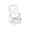 Single Pocket Brochure Holder with Business Card