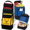 Dual Compartment Insulated Nylon Lunch Bag