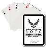 One Color Premium Plastic-Coated Playing Cards