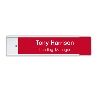 Aluminum Wall Holder & Nameplate 2x8