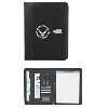 Bonded Leather Zippered Portfolio With Calculator