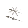 Chrome Desktop Paperweight/Letter Opener