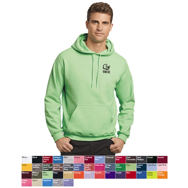 Dark green gildan discount hoodie