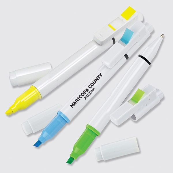 Post-it Custom Printed Flag Pen and Highlighter