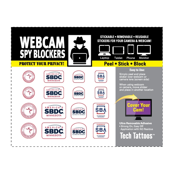 cam Spy Blocker White Vinyl