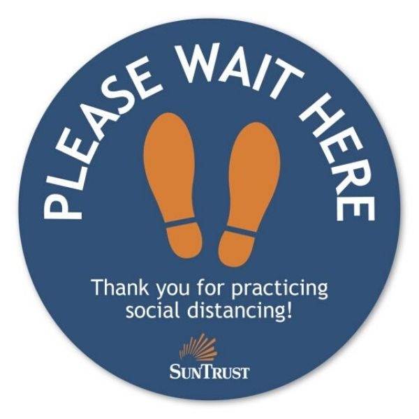 12" Custom Square Removable Adhesive Carpet Decal