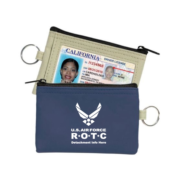 Customized Products. Coin Pouch W/Id Window & Split Ring