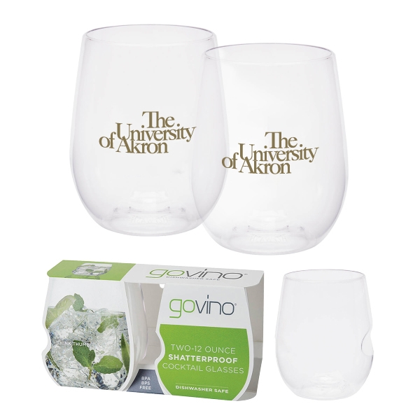 Dishwasher Safe Govino 12oz Glass Set