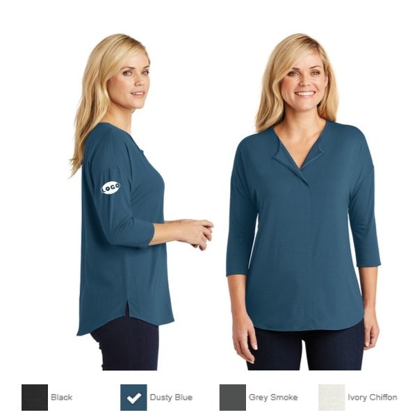 Port Authority<SUP>®</SUP> Ladies Concept 3/4-Sleeve Soft Split