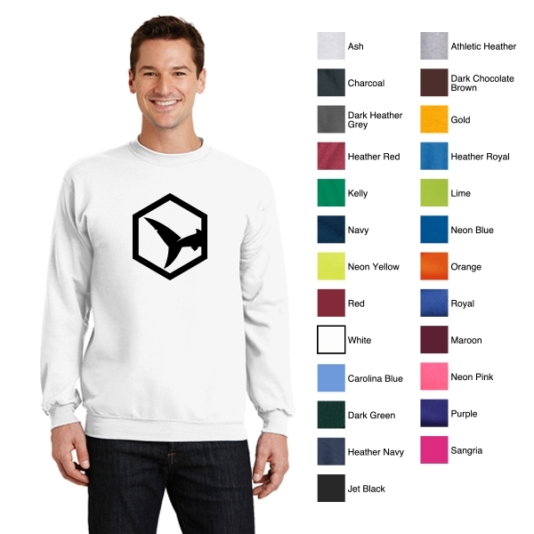 Port & company best sale core fleece crewneck sweatshir