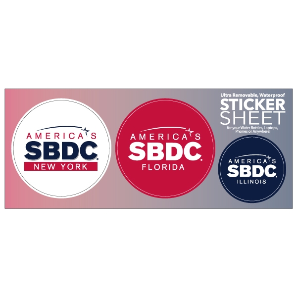 4.5 Inch Promotional Circle Outdoor White Vinyl Bumper Stickers