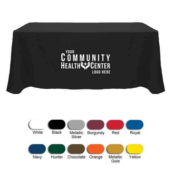 6 Foot Throw Table CoverStandard Poly Fabric