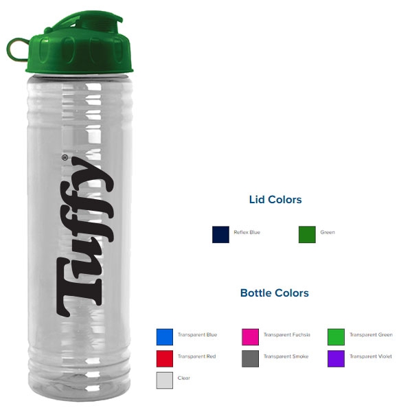 Promotional Water Bottles 24 oz. Slim Fit Water Bottle with Flip Lid Sample