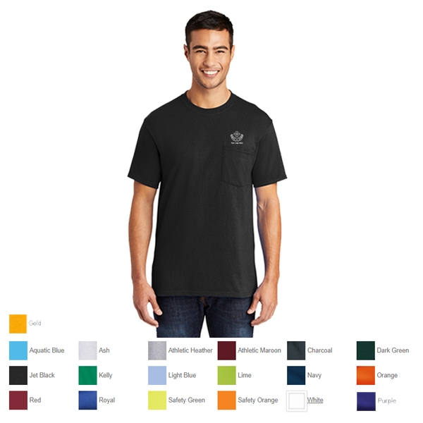 Port & Company Cotton Blend T-Shirt With Pocket | Soft, Durable Tee For Work Or Casual Wear (PC55P) 7 thumbnail image