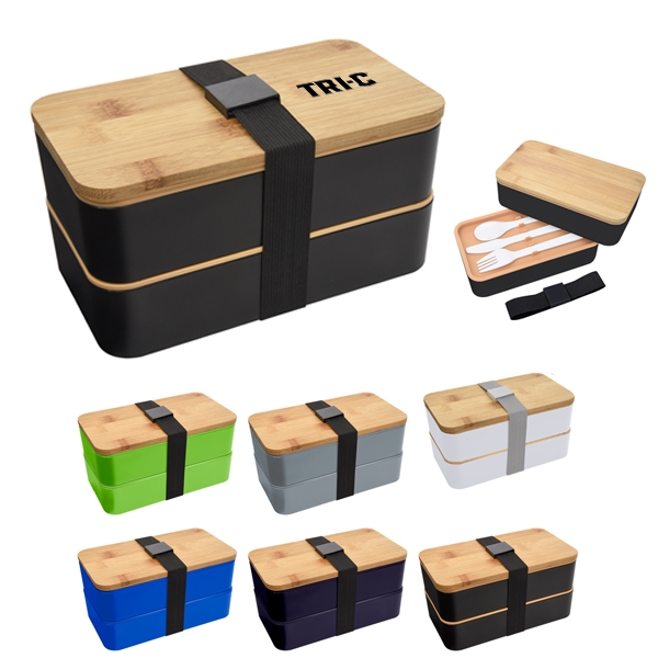 Stackable Bento Lunch Set with Logo 