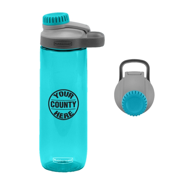 Rubbermaid 24 Ounce Sport Water Bottles (Green & Blue)