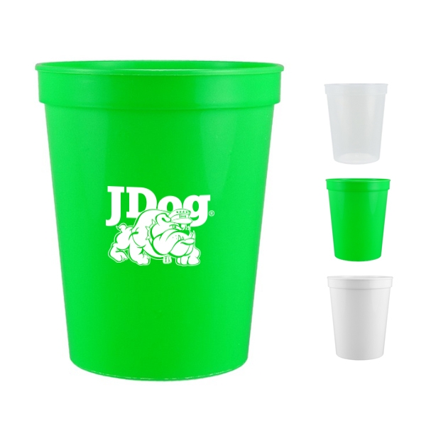 John Deer Tractor 16oz Solo Cups, J D logo on Yellow Cup, Disposable Cups  for Farm Party, John D Stadium Cup