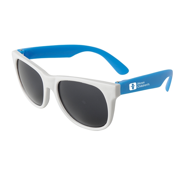 Neon Sunglasses with White Frame