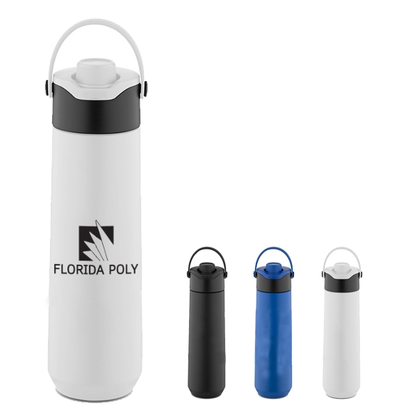 16 oz. Stainless Steel Lexington Bottle - Steel Blue - American