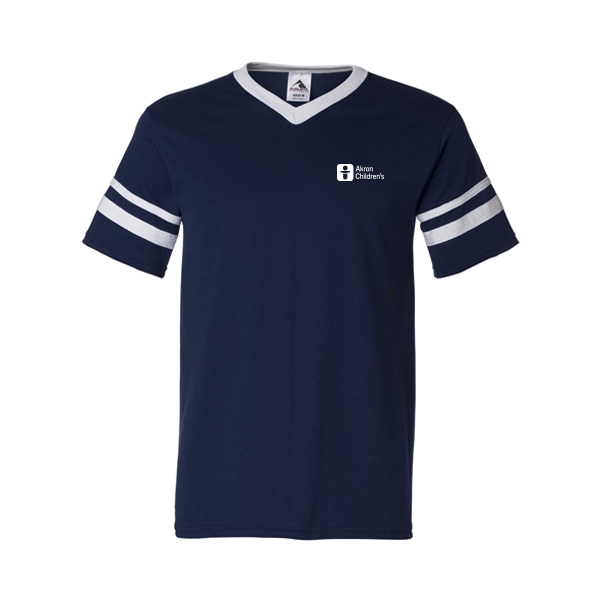 Augusta Sportswear VNeck Jersey w/Striped Sleeves