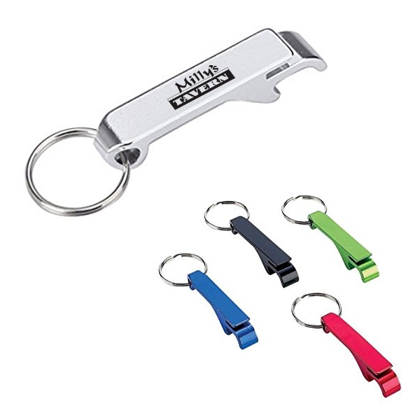 Aluminum Bottle Opener with Key Ring